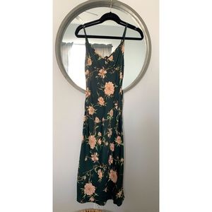 UO Betsy Satin Tie Front Dress